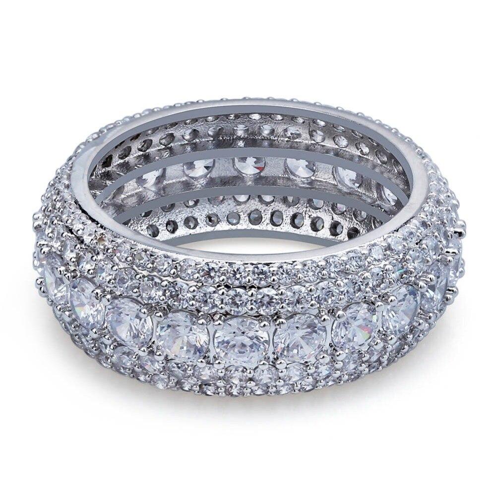 Iced Out Cubic Zircon Bling Round Ring