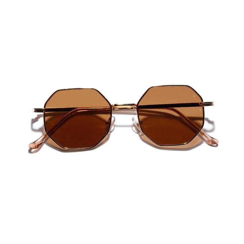 Retro Polygon Round Vintage Small frame Mirror Sunglasses
