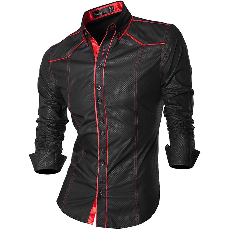 Men's Casual Slim fit Long Sleeve Shirt