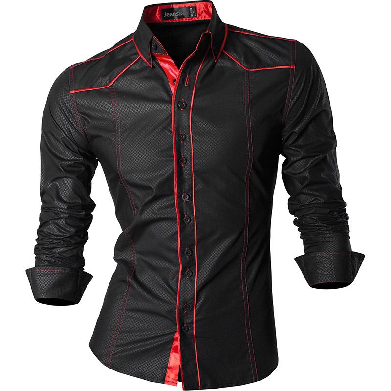 Men's Casual Slim fit Long Sleeve Shirt
