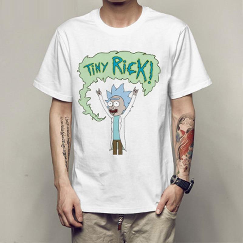 Crewneck Loose Rick and Morty Printed Casual T-shirt