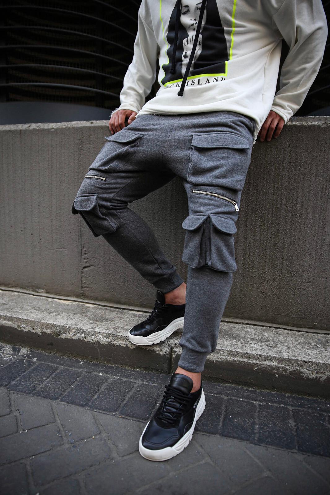 Solid Color Cotton Pencil Pants