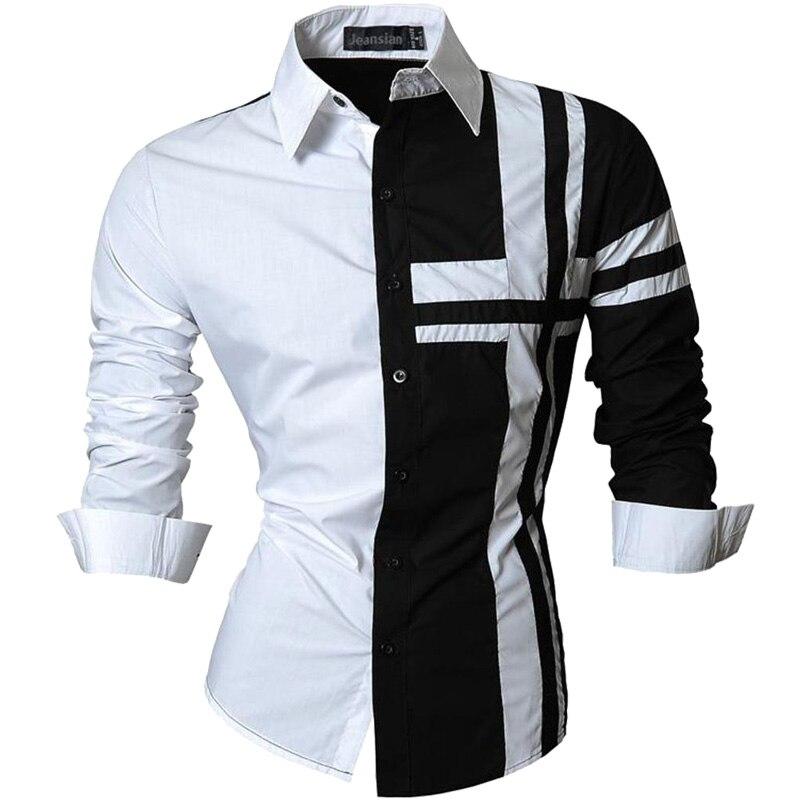 Men's Casual Slim fit Long Sleeve Shirt