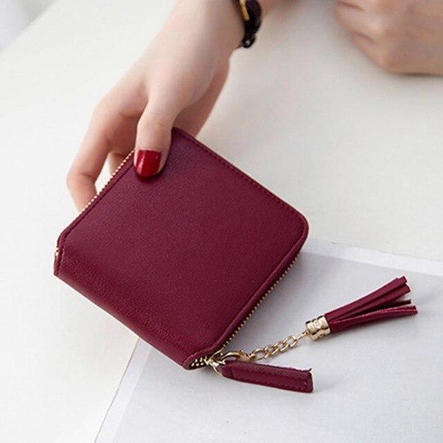 Tassel Ladies Leather Clutch Purse