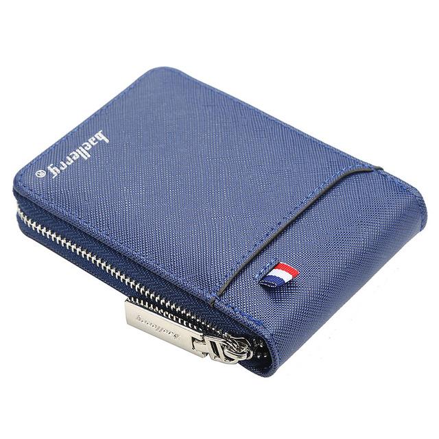 Vintage Style Luxury Men's Short Slim Wallet