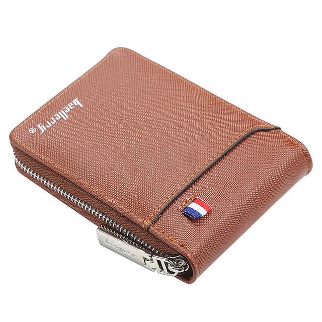 Vintage Style Luxury Men's Short Slim Wallet
