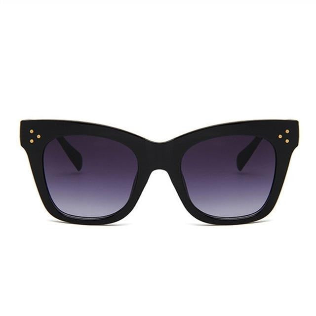 Vintage Oversized Gradient Classic Cat Eye Sunglasses - Stylesma
