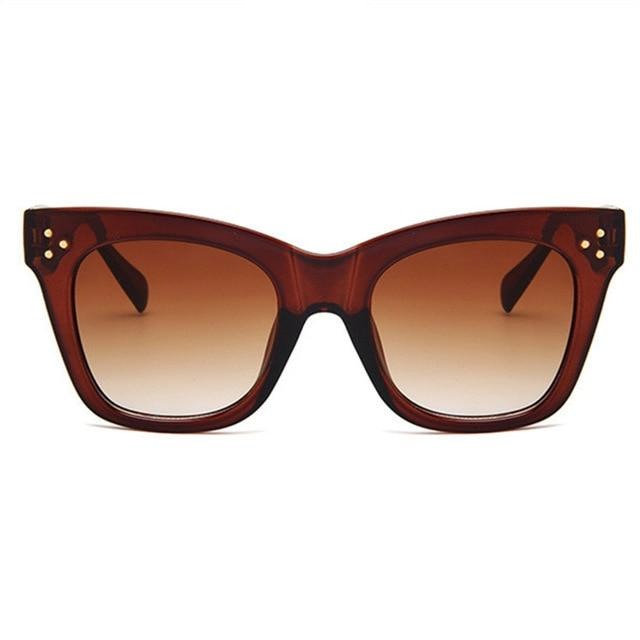 Vintage Oversized Gradient Classic Cat Eye Sunglasses