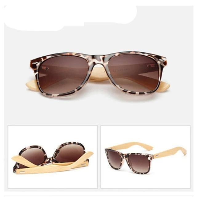 Vintage Wooden Bamboo Sun Glasses