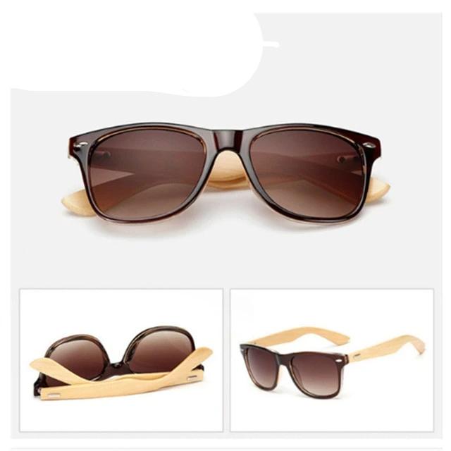 Vintage Wooden Bamboo Sun Glasses