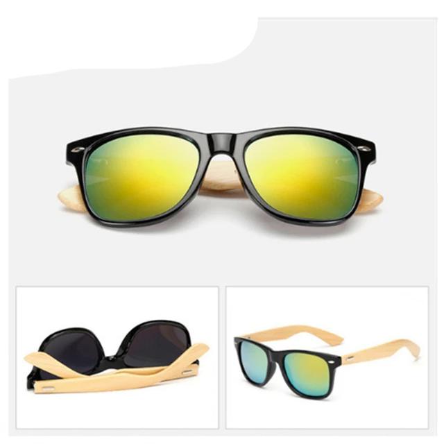Vintage Wooden Bamboo Sun Glasses