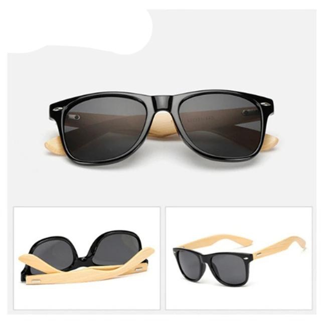 Vintage Wooden Bamboo Sun Glasses