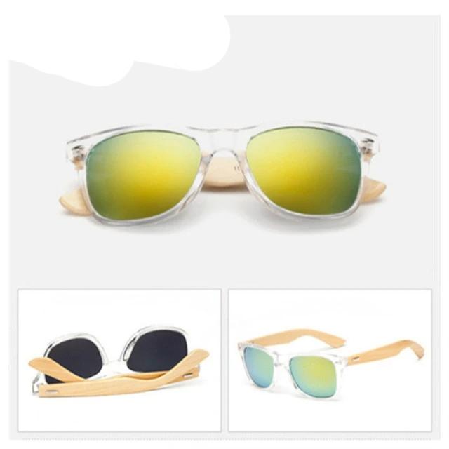 Vintage Wooden Bamboo Sun Glasses