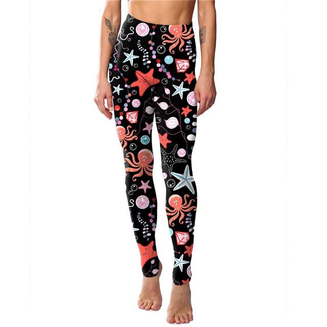 Cat Print Plus Size Ankle-Length Elastic Leggings