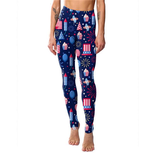 Cat Print Plus Size Ankle-Length Elastic Leggings - Stylesma