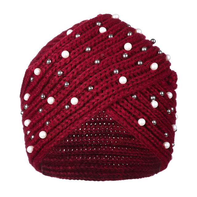 Bandanas Turban Winter Knit Turban Cap - Stylesma