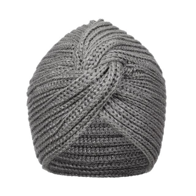 Bandanas Turban Winter Knit Turban Cap