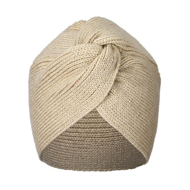 Bandanas Turban Winter Knit Turban Cap