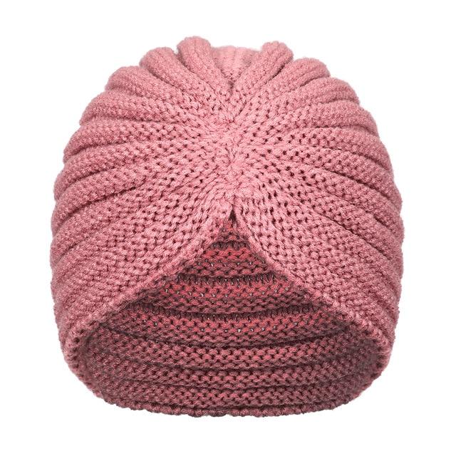 Bandanas Turban Winter Knit Turban Cap