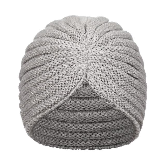 Bandanas Turban Winter Knit Turban Cap