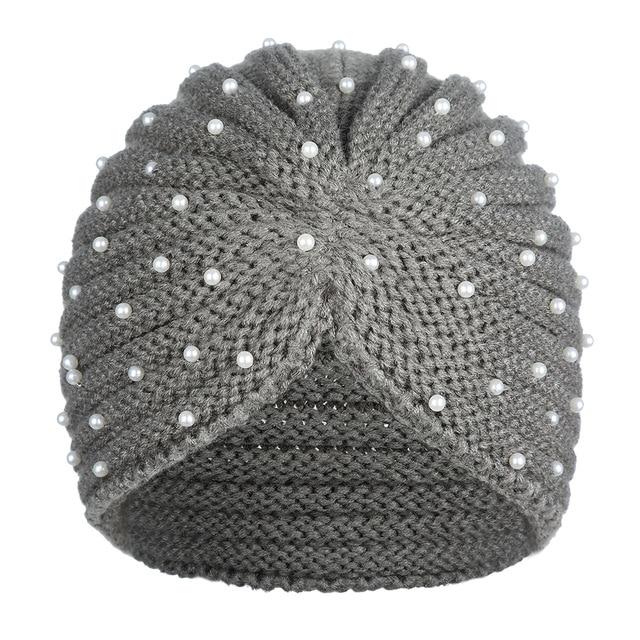 Bandanas Turban Winter Knit Turban Cap