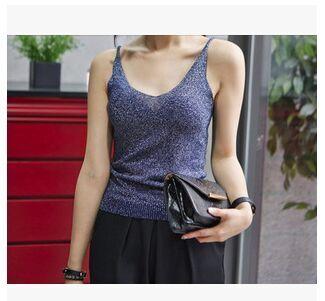 Multicolor Sleeveless Bustier Cotton T-shirt