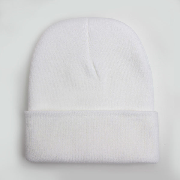 Wool Blends Soft Warm Knitted Beanie Cap