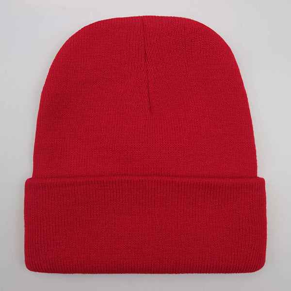 Wool Blends Soft Warm Knitted Beanie Cap