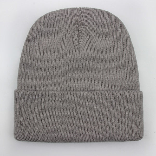 Wool Blends Soft Warm Knitted Beanie Cap