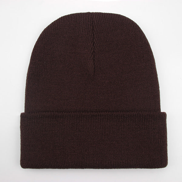 Wool Blends Soft Warm Knitted Beanie Cap