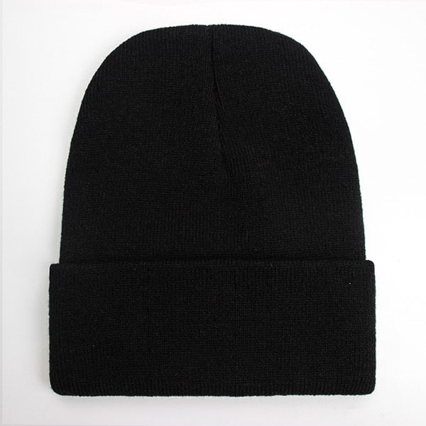 Wool Blends Soft Warm Knitted Beanie Cap
