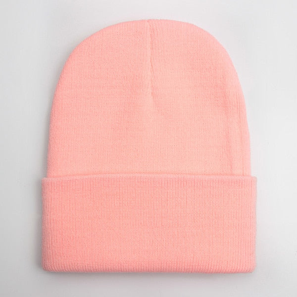 Wool Blends Soft Warm Knitted Beanie Cap - Stylesma