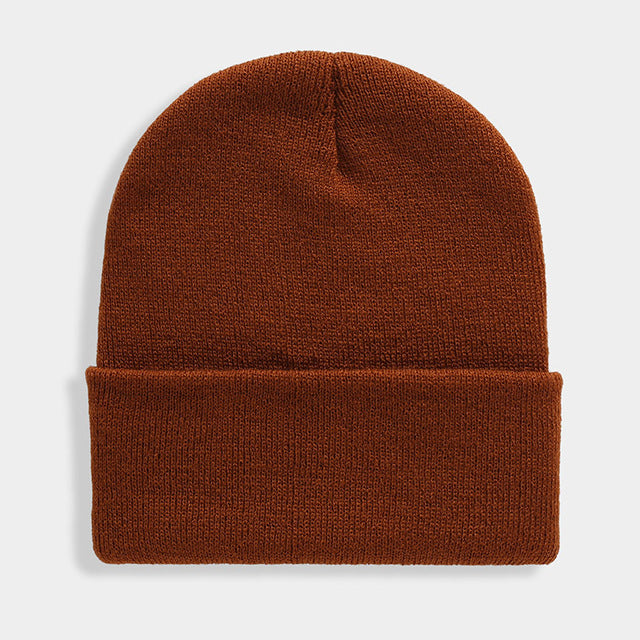 Wool Blends Soft Warm Knitted Beanie Cap