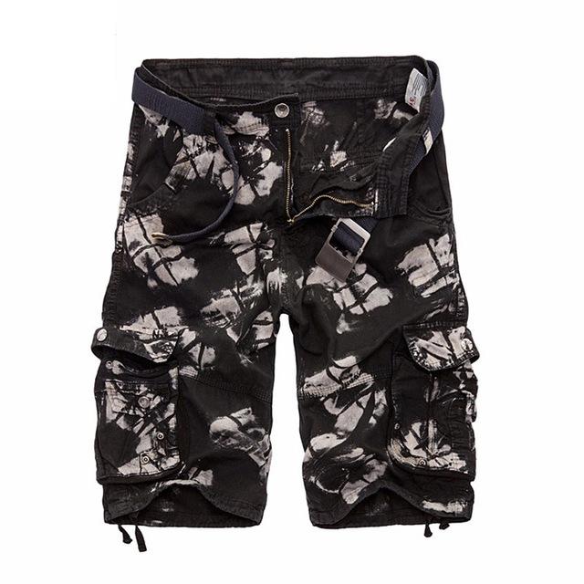 Camouflage Cotton Cargo Board Short - Stylesma