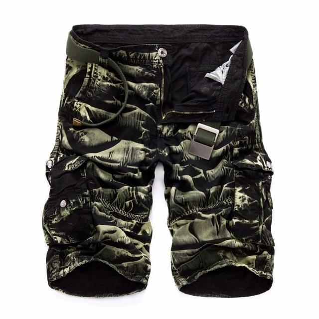 Camouflage Cotton Cargo Board Short