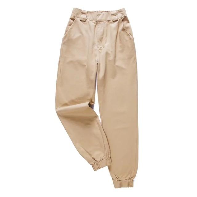 High Waist Ankle Length Cardo Pants - Stylesma