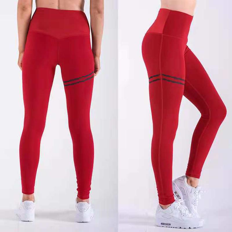 Polyester High Waist Push Up Leggings - Stylesma