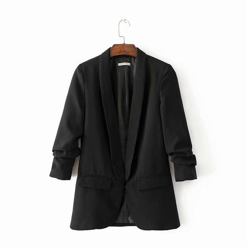Long Sleeve Regular Fit Minimalist Blazer