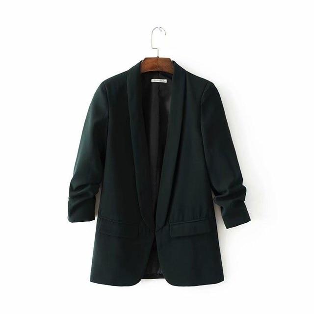 Long Sleeve Regular Fit Minimalist Blazer