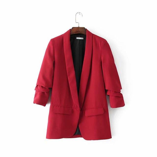 Long Sleeve Regular Fit Minimalist Blazer