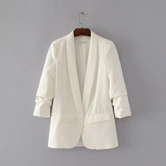 Long Sleeve Regular Fit Minimalist Blazer