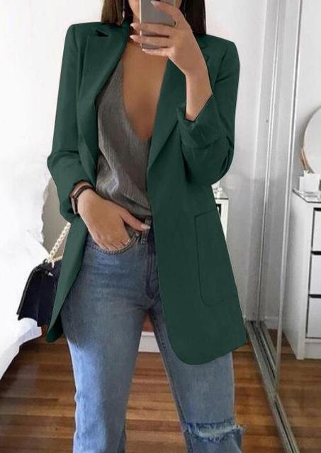 Casual Lapel Slim Cardigan Women's Temperament Wild Suit