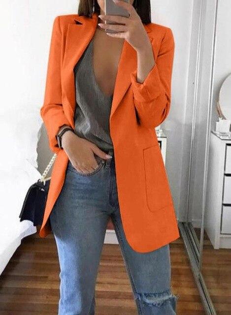 Casual Lapel Slim Cardigan Women's Temperament Wild Suit