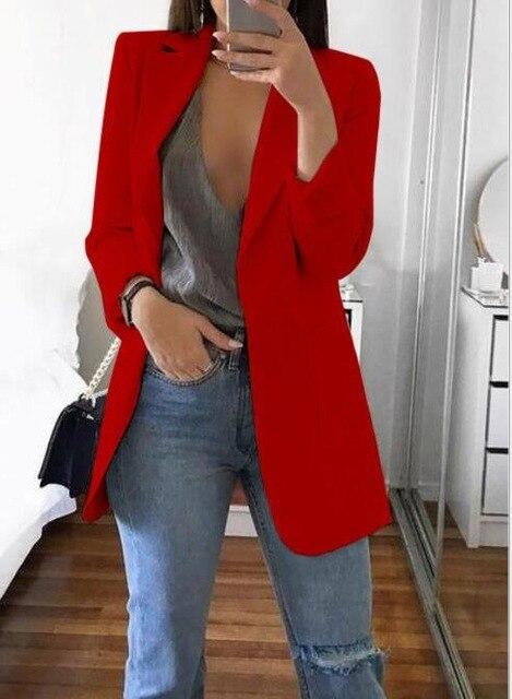 Casual Lapel Slim Cardigan Women's Temperament Wild Suit