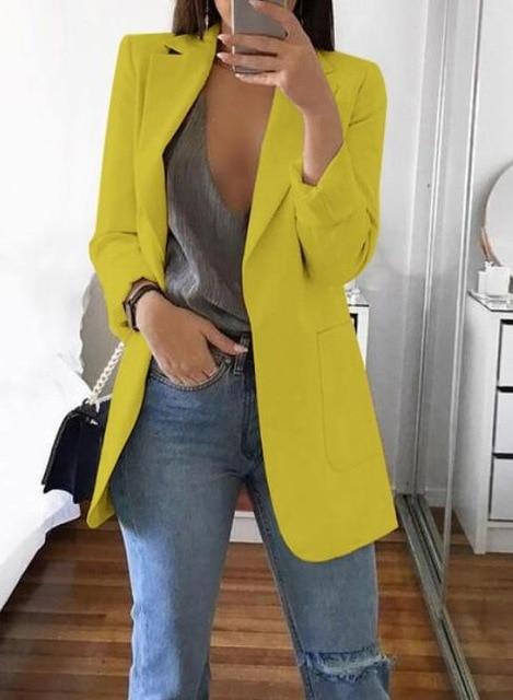 Casual Lapel Slim Cardigan Women's Temperament Wild Suit