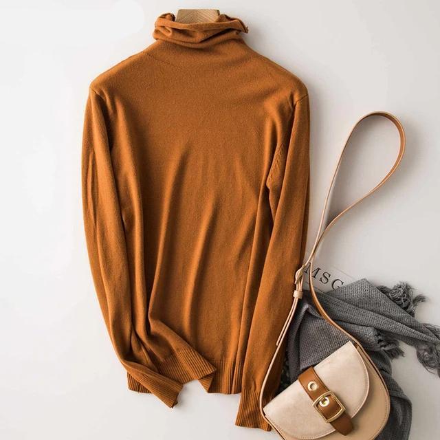 Turtleneck Pullover Knitted Sweater