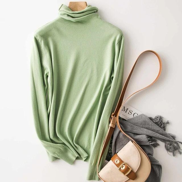 Turtleneck Pullover Knitted Sweater