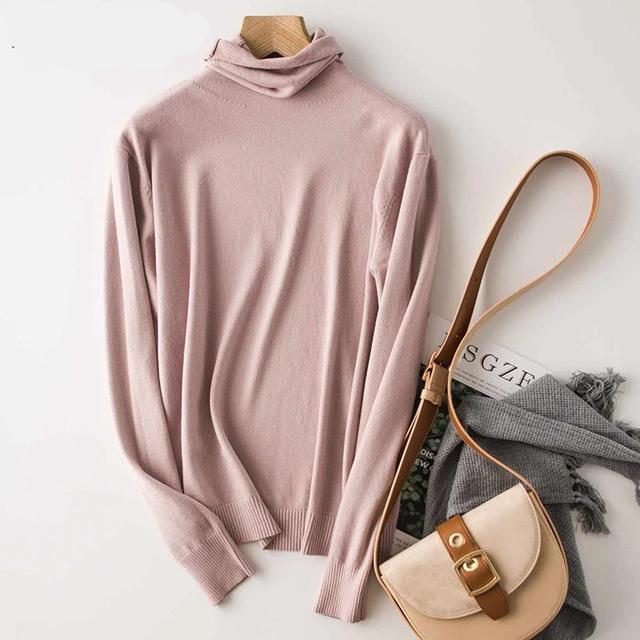 Turtleneck Pullover Knitted Sweater