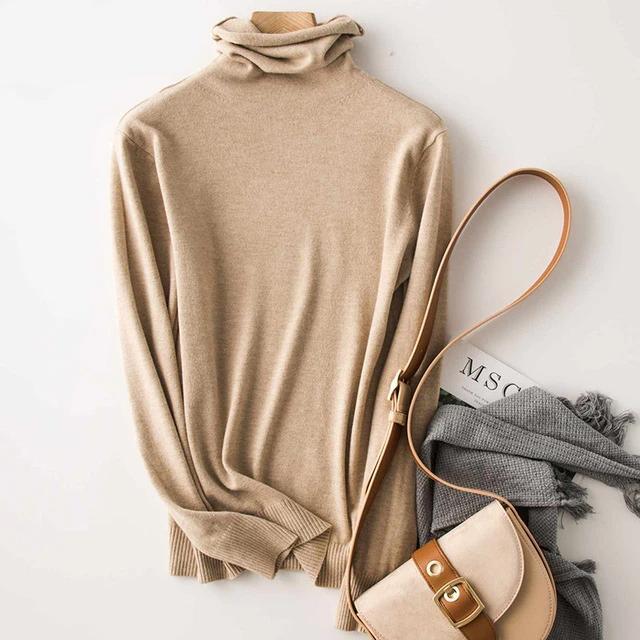 Turtleneck Pullover Knitted Sweater