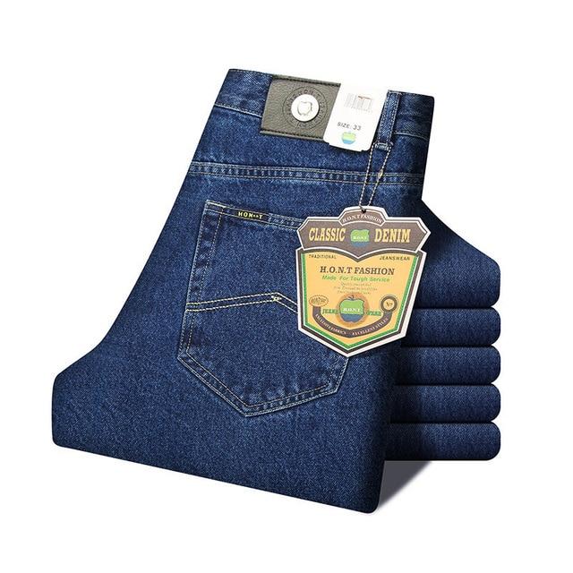 Classic Straight Stretch Slim Fit Jeans - Stylesma
